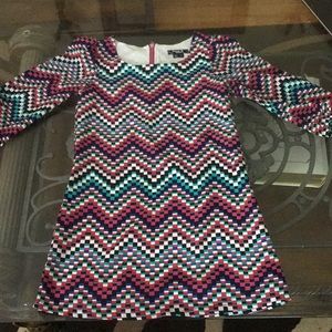 Girls multi color dress size 7.